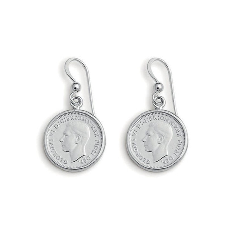 Jewellery VON TRESKOW | Sixpence Coin Earrings Von Treskow