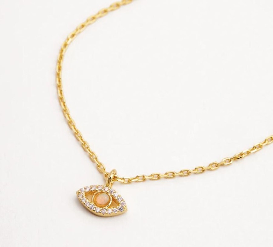 Jewellery BY CHARLOTTE | Eye Of Intuition Necklace - 18K Gold Vermeil