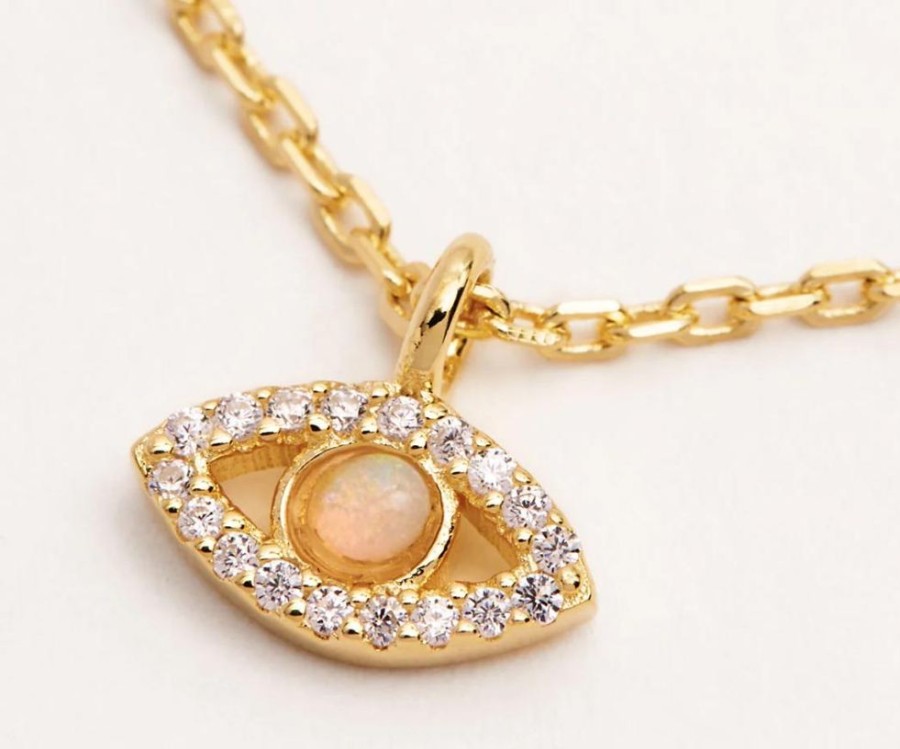 Jewellery BY CHARLOTTE | Eye Of Intuition Necklace - 18K Gold Vermeil