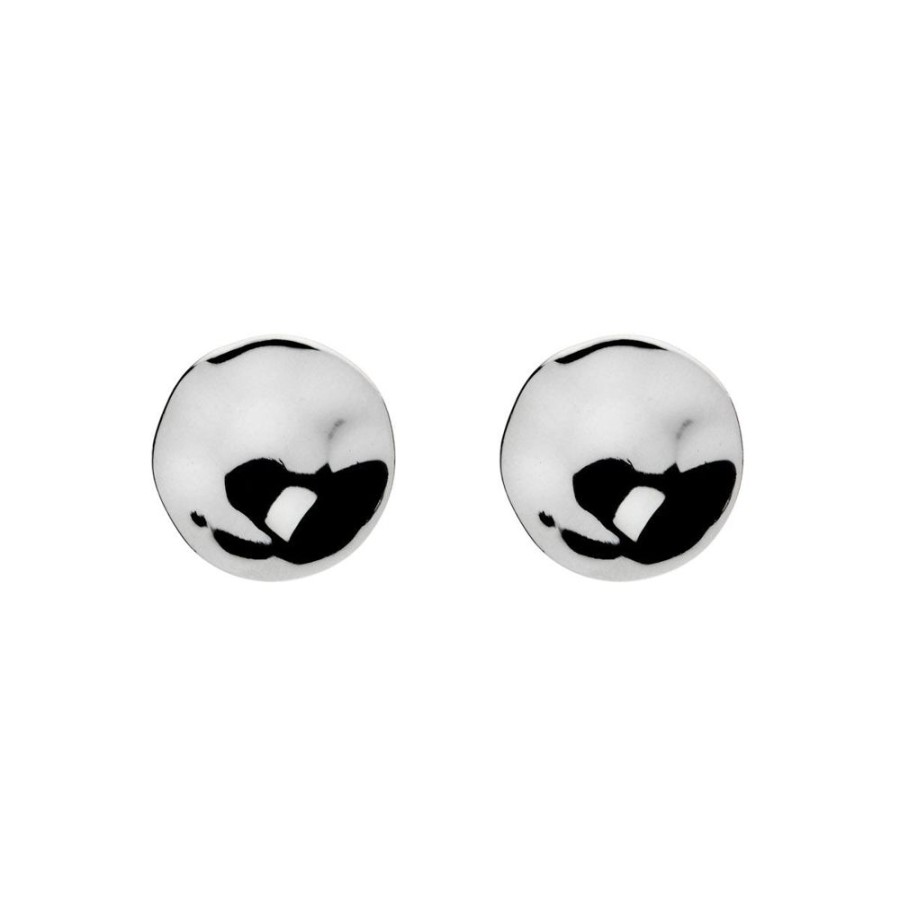 Jewellery NAJO | Double Beat Silver Stud Earring