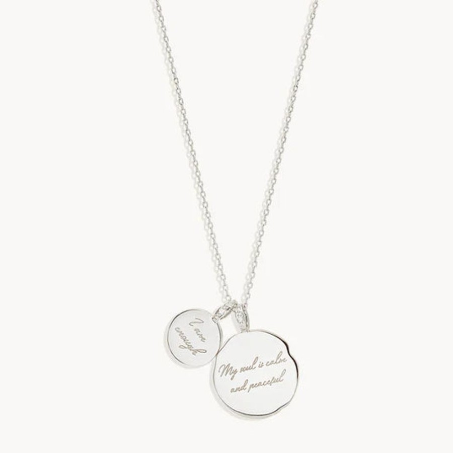 Jewellery BY CHARLOTTE | My Soul Is Peaceful Necklace - Silver