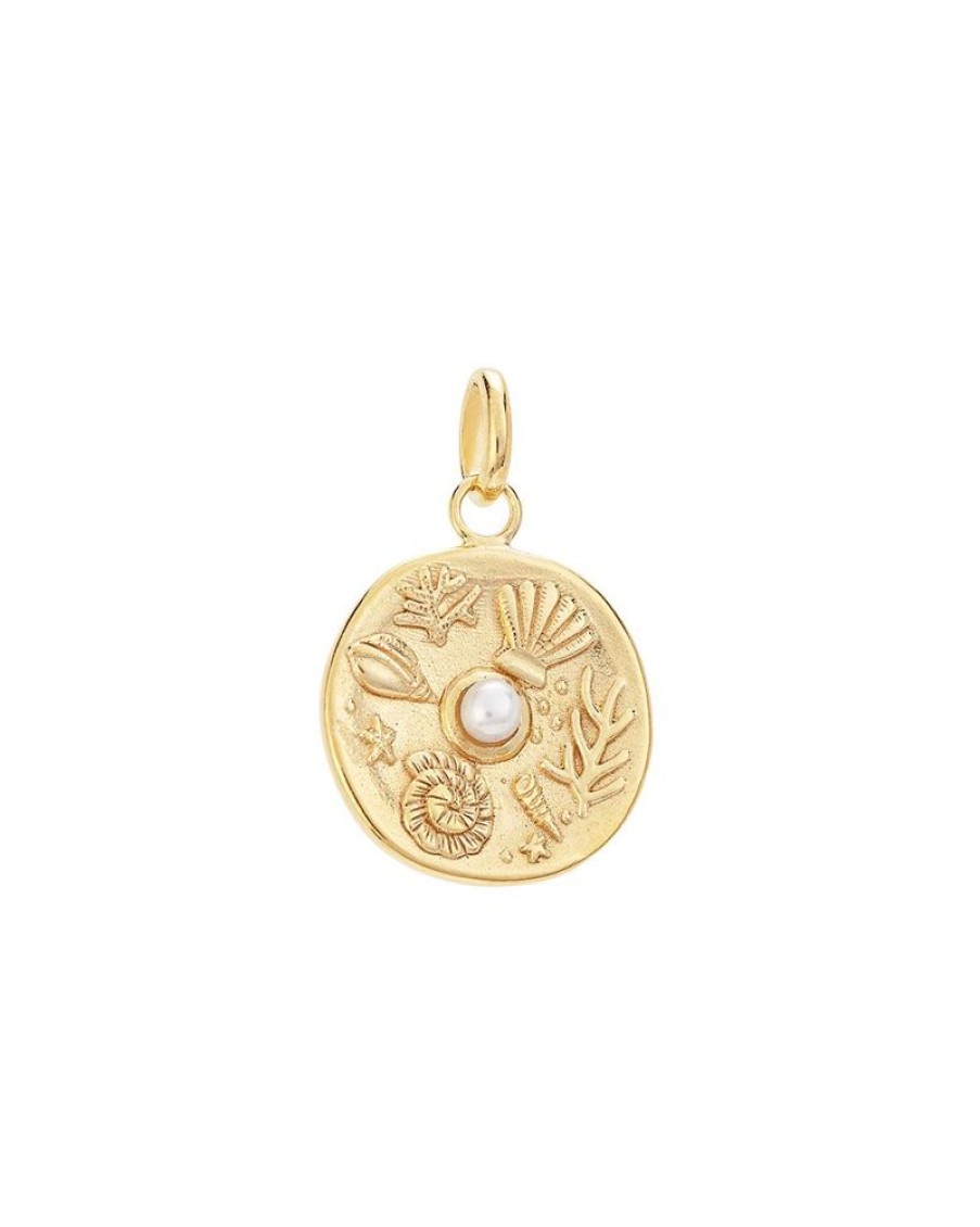 Jewellery KIRSTIN ASH | Tiny By The Sea Coin (18K-Gold-Vermeil)