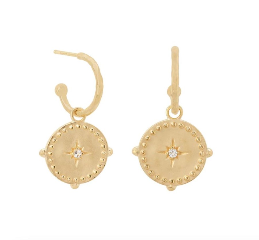 Jewellery MURKANI | Small Hoop Earrings Into The Light - Gold