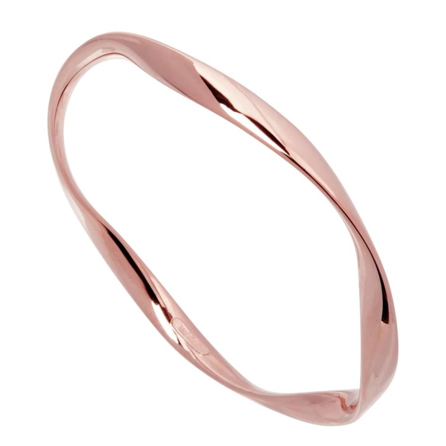 Jewellery NAJO | Large Rose Gold Garden Of Eden Bangle (65Mm)