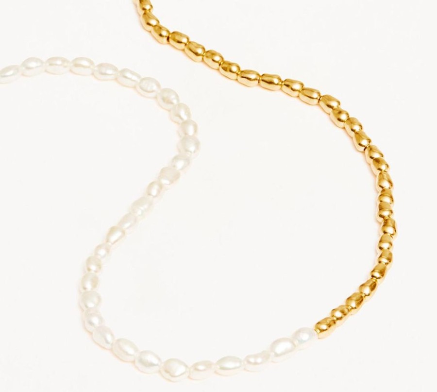 Jewellery BY CHARLOTTE | By Your Side Pearl Choker - Gold