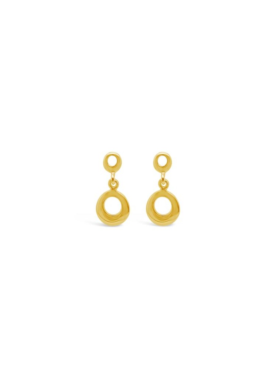 Jewellery ICHU JEWELLERY | Tiny Circle Drop Earrings, Gold