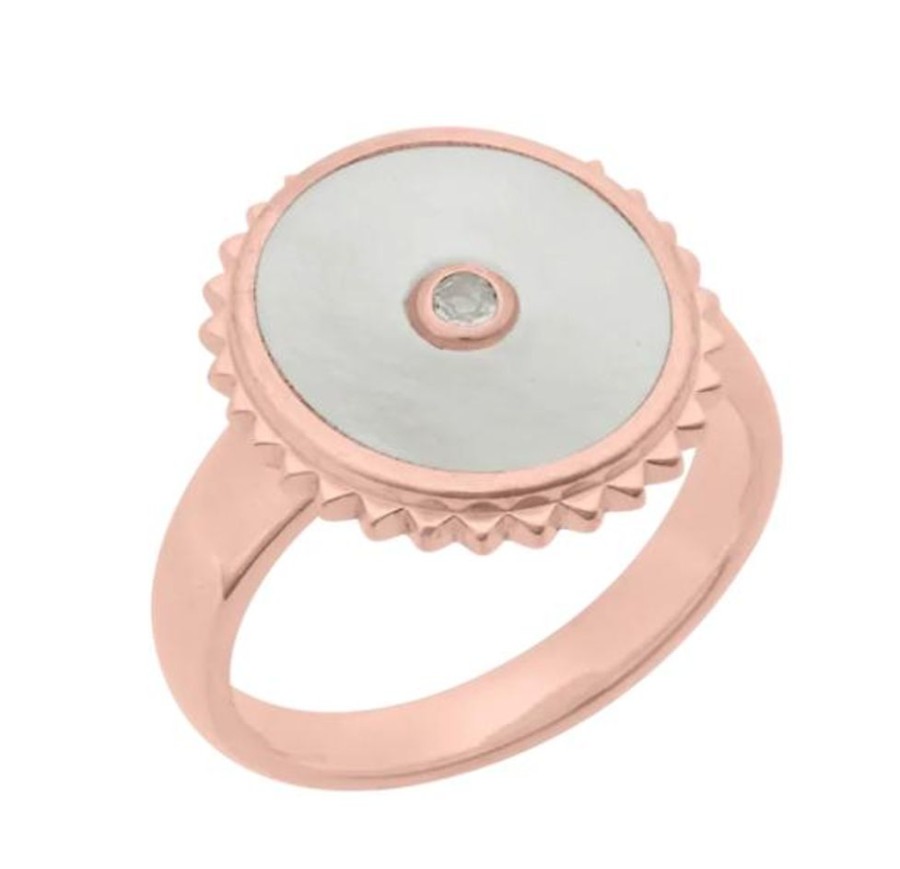 Jewellery MURKANI | Halcyon Shield Ring - Rose Gold