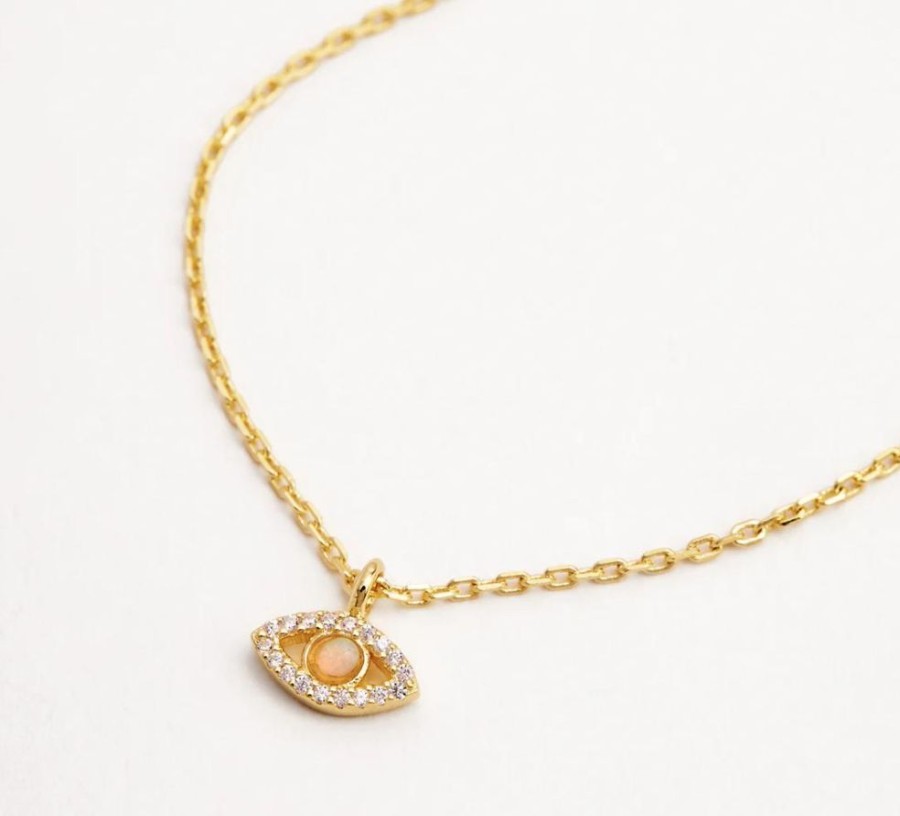 Jewellery BY CHARLOTTE | Eye Of Intuition Necklace - 18K Gold Vermeil