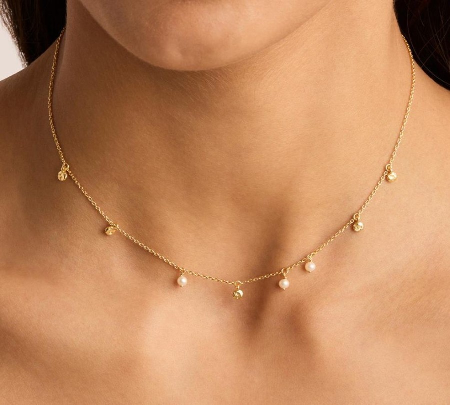 Jewellery BY CHARLOTTE | Endless Grace Pearl Choker - Gold