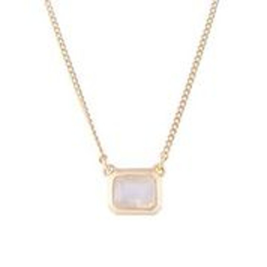 Jewellery FAIRLEY | Rose Quartz Deco Necklace