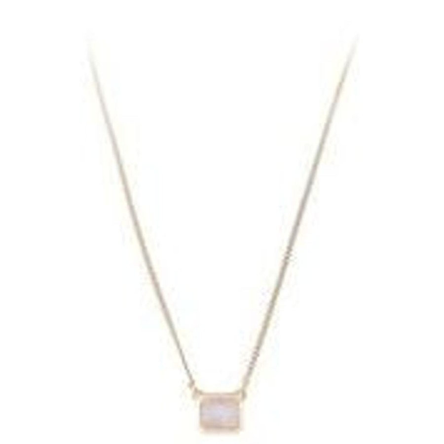 Jewellery FAIRLEY | Rose Quartz Deco Necklace