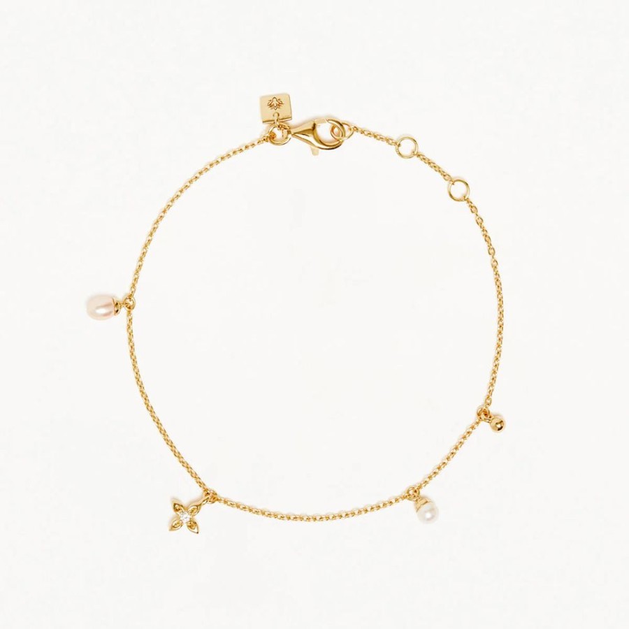 Jewellery BY CHARLOTTE | Live In Peace Bracelet Gold