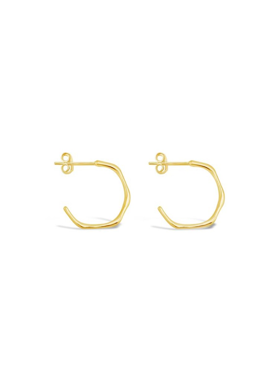 Jewellery ICHU JEWELLERY | Faceted Mini Hoops, Gold