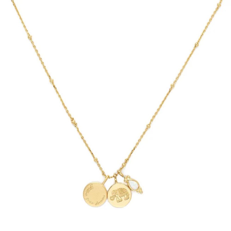 Jewellery BY CHARLOTTE | Follow Your Dreams Gold Necklace