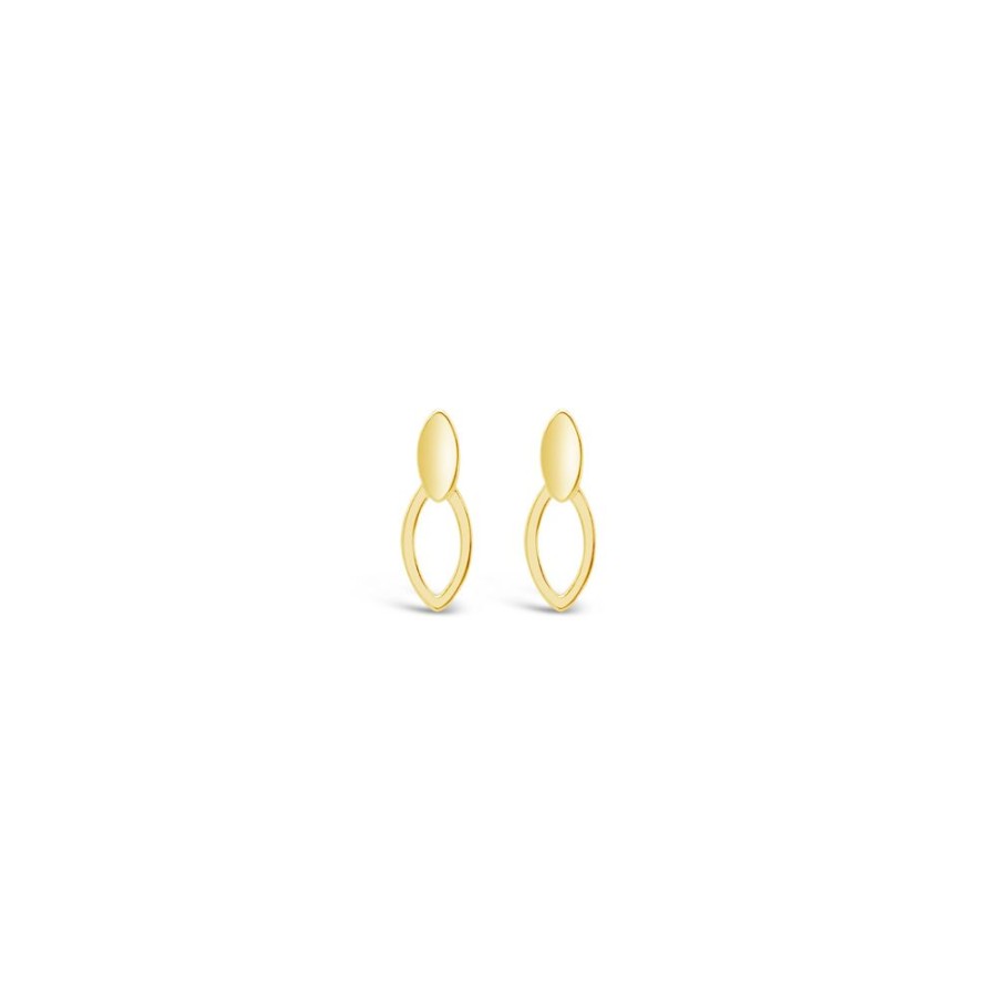 Jewellery ICHU JEWELLERY | Double Oval Earrings, Gold