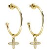 Jewellery MURKANI | Desert Flower Medium Hoops - Gold