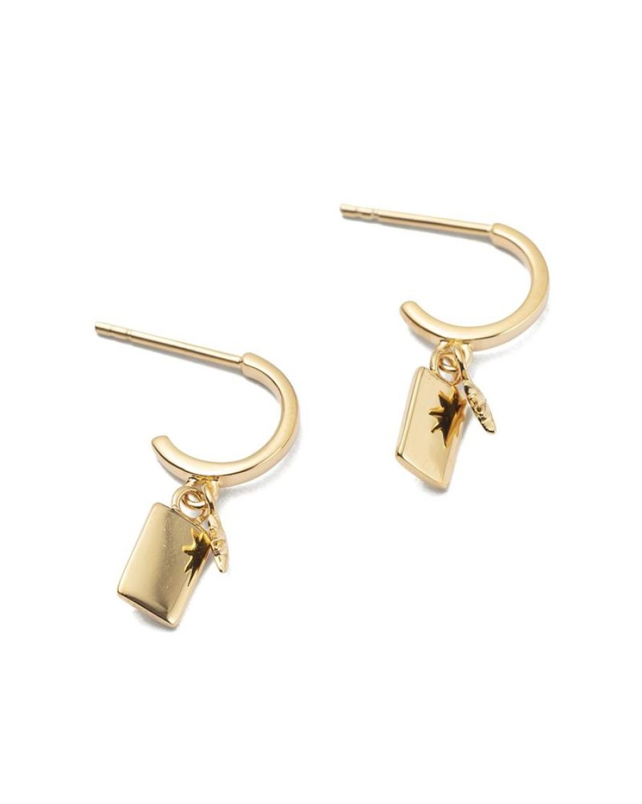 Jewellery KIRSTIN ASH | Guiding Star Hoops (18K-Gold-Plated)