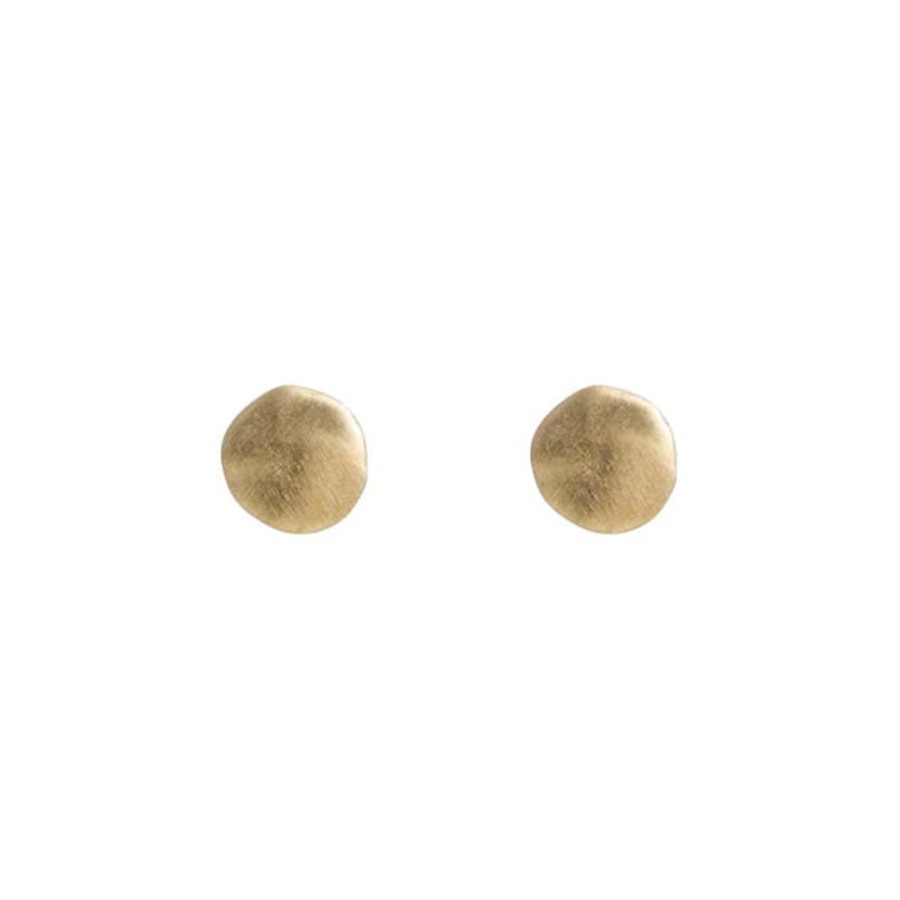 Jewellery FAIRLEY | Alexa Disc Studs - Gold