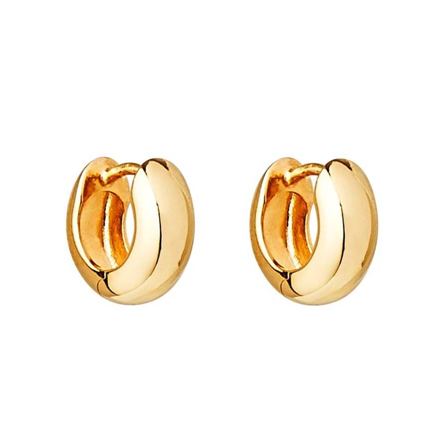 Jewellery NAJO | Dora Huggie Yellow Gold Earring