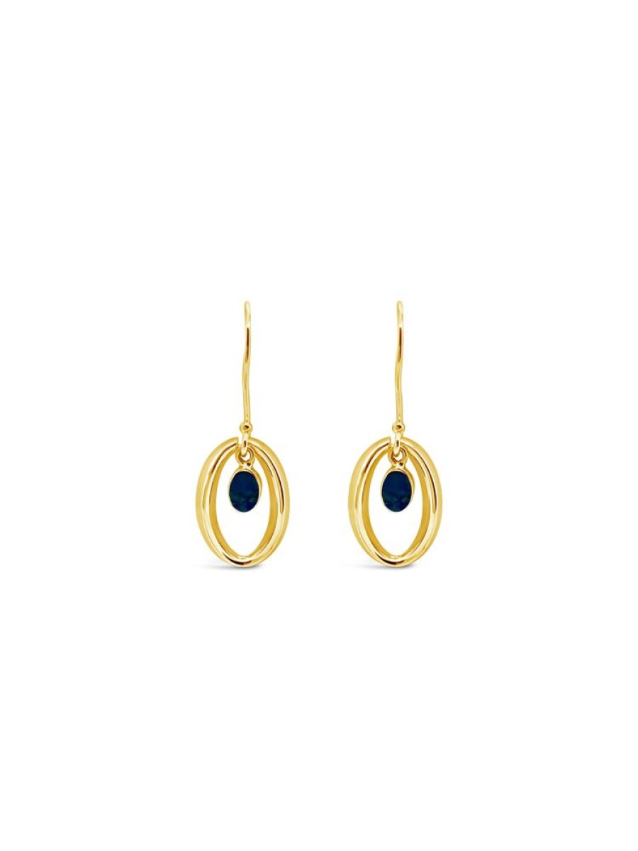 Jewellery ICHU JEWELLERY | Halo'D Opal Earrings, Gold