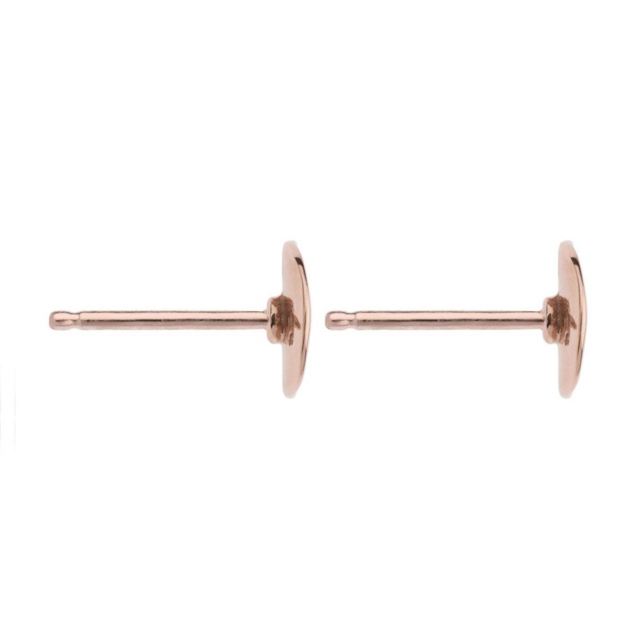 Jewellery NAJO | Double Beat Rose Gold Stud Earring