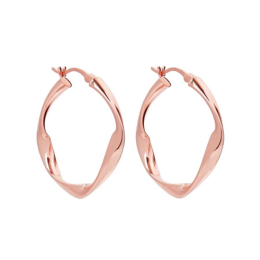 Jewellery NAJO | Garden Of Eden Rose Gold Hoop Earring