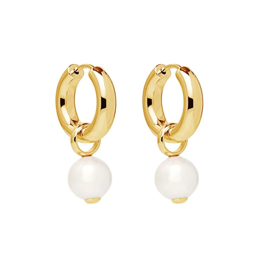 Jewellery NAJO | Ms Perla Yellow Gold Earring