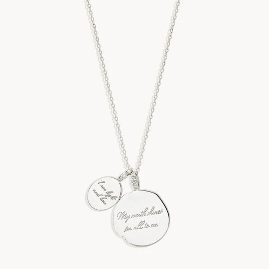 Jewellery BY CHARLOTTE | I Am Love And Light Necklace - Sterling Silver