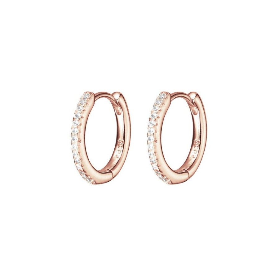 Jewellery Reflections Silver Jewellery | Little Huggies - Rose Gold