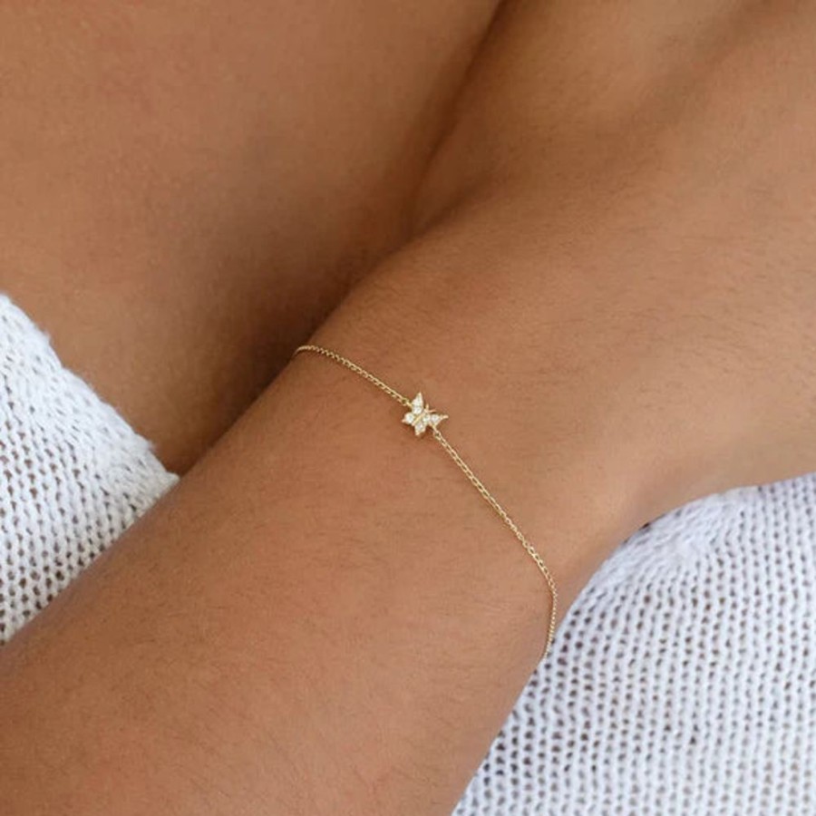 Jewellery BY CHARLOTTE | 14K Gold Fly With Me Bracelet