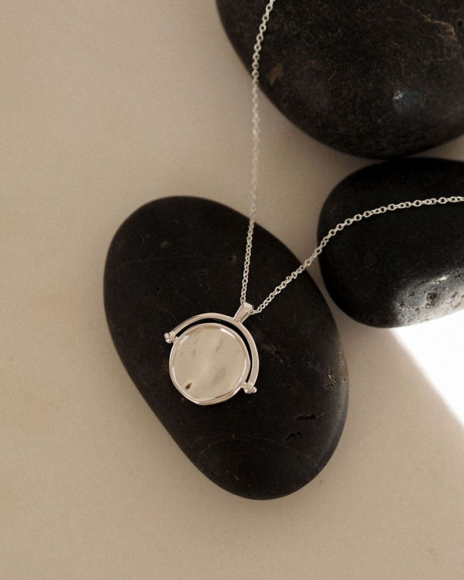 Jewellery KIRSTIN ASH | Silver Fold Spinner Necklace