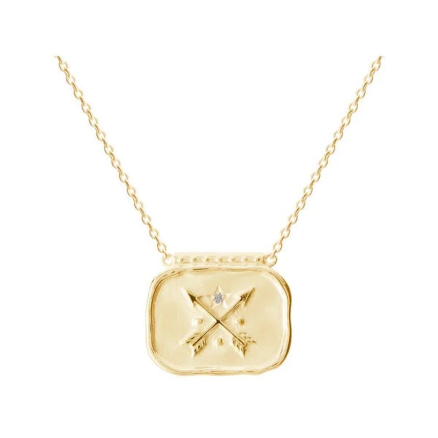 Jewellery MURKANI | Heirloom Pendant Necklace In 18 Kt Yellow Gold Plate