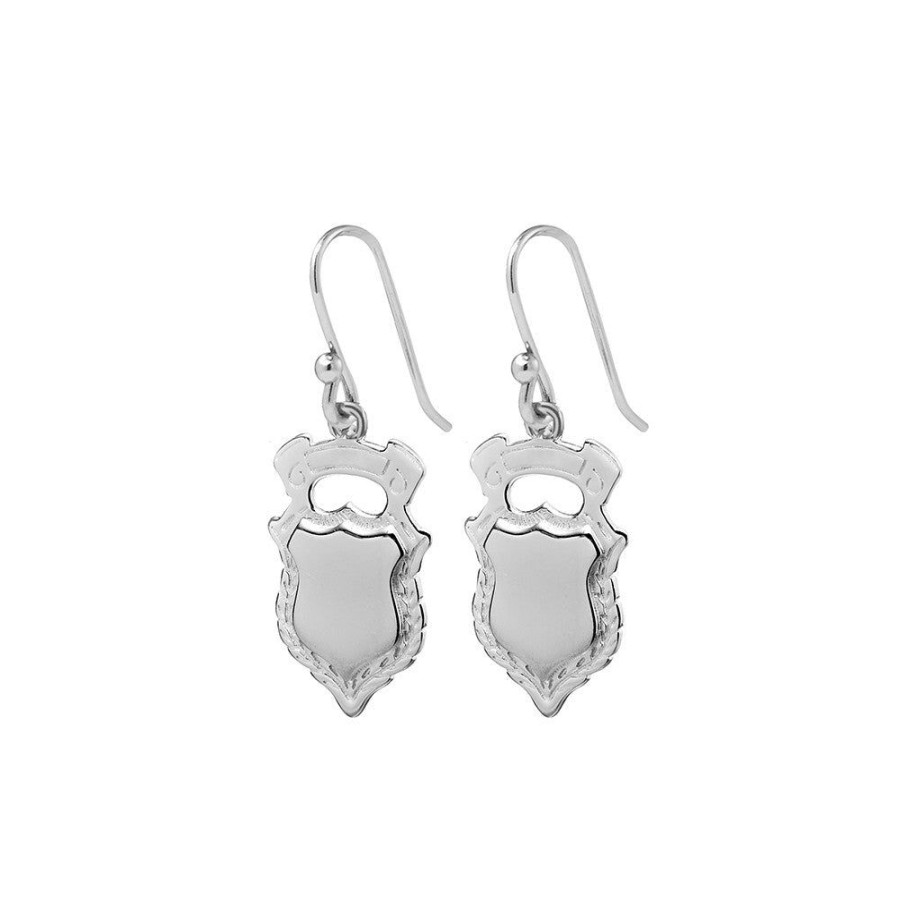 Jewellery Reflections Silver Jewellery | Sheild Earrings Silver