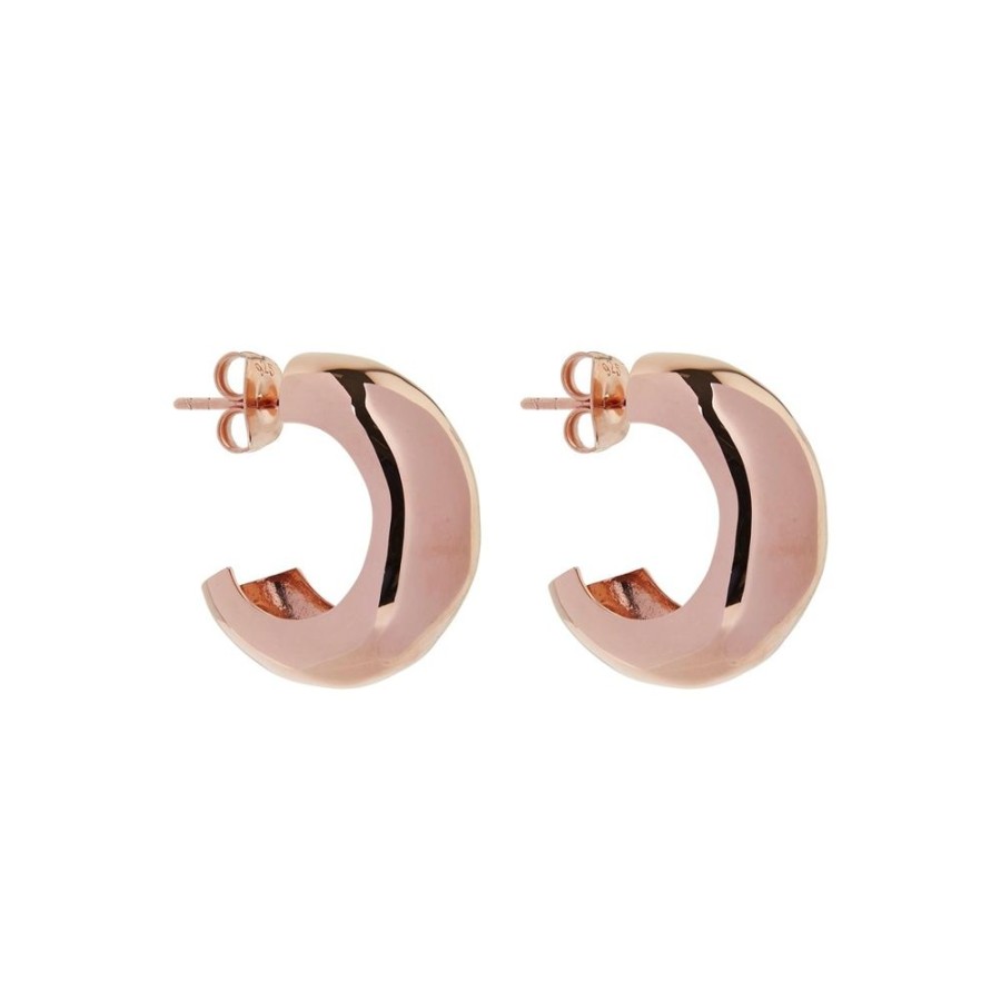 Jewellery NAJO | Barber Rose Hoop Earrings