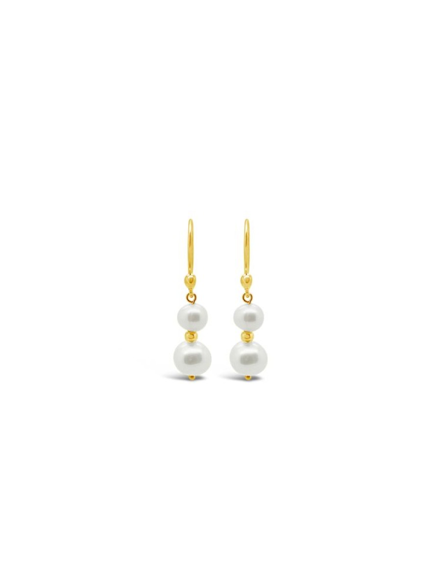 Jewellery ICHU JEWELLERY | Duo Pearl Earrings, Gold