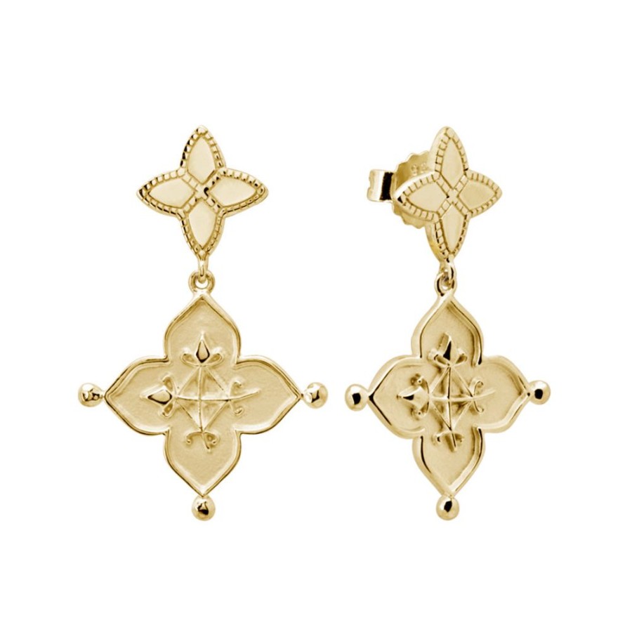 Jewellery MURKANI | Earrings Love - Gold