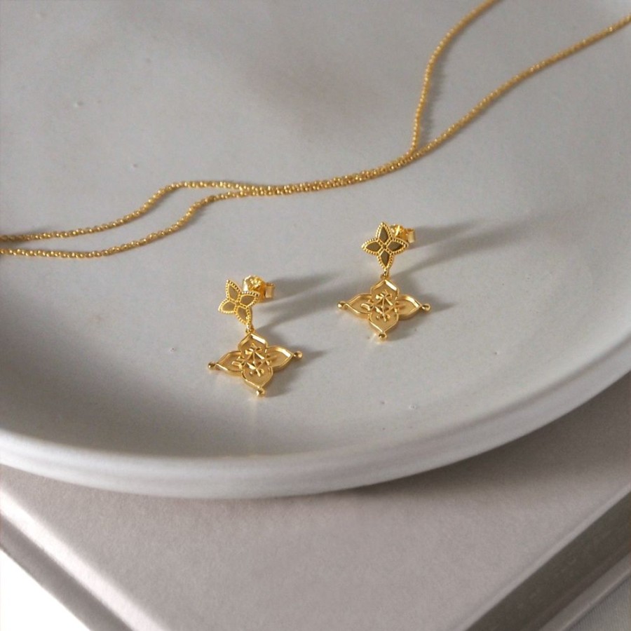 Jewellery MURKANI | Earrings Love - Gold