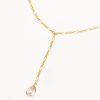 Jewellery BY CHARLOTTE | Adored Lariat Necklace - Gold