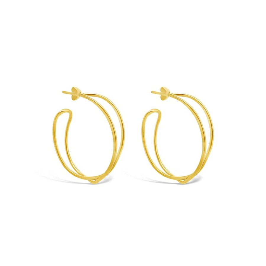 Jewellery ICHU JEWELLERY | Gold Intertwined Hoops