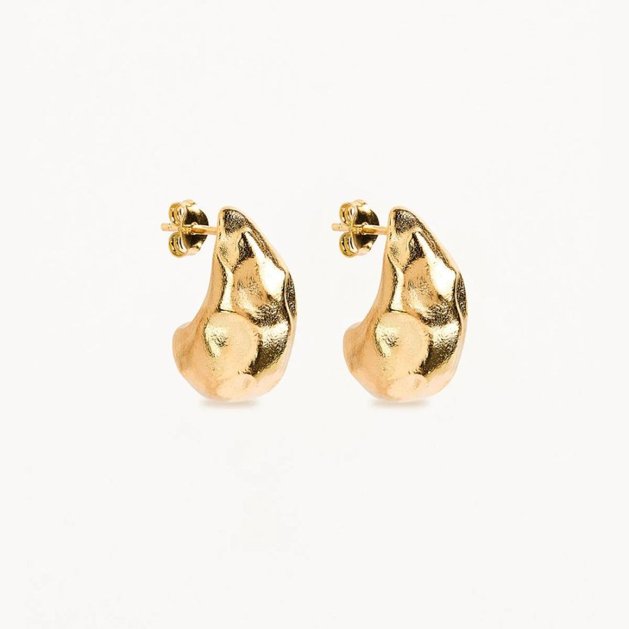 Jewellery BY CHARLOTTE | Wild Heart Large Earrings Gold