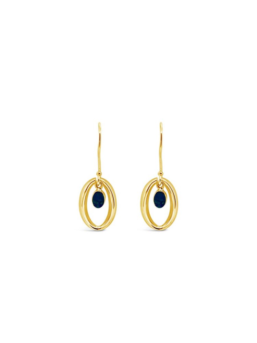 Jewellery ICHU JEWELLERY | Halo'D Opal Earrings, Gold