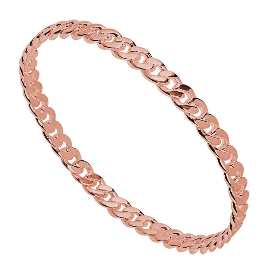 Jewellery NAJO | Curb Rose Gold Bangle