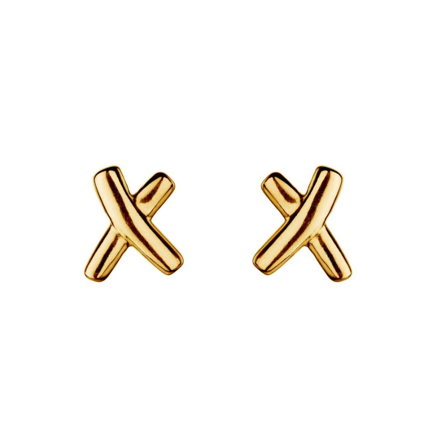 Jewellery NAJO | Kiss Stud Gold Earring