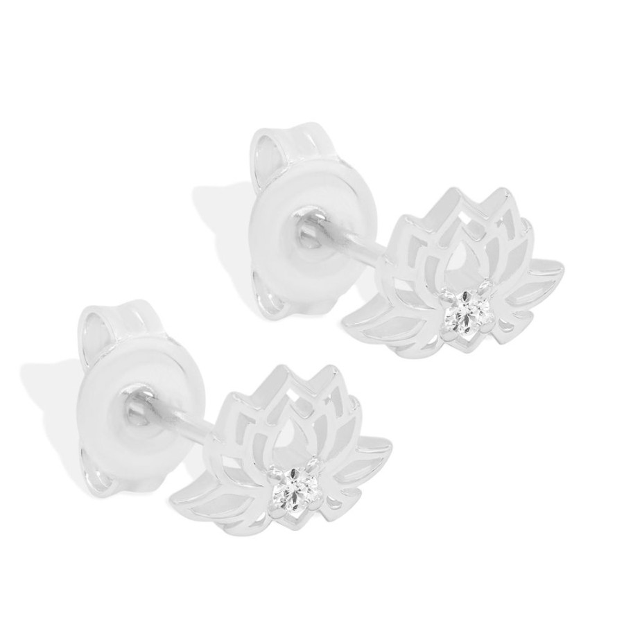 Jewellery BY CHARLOTTE | Silver Blooming Under The Same Sun Stud Earrings