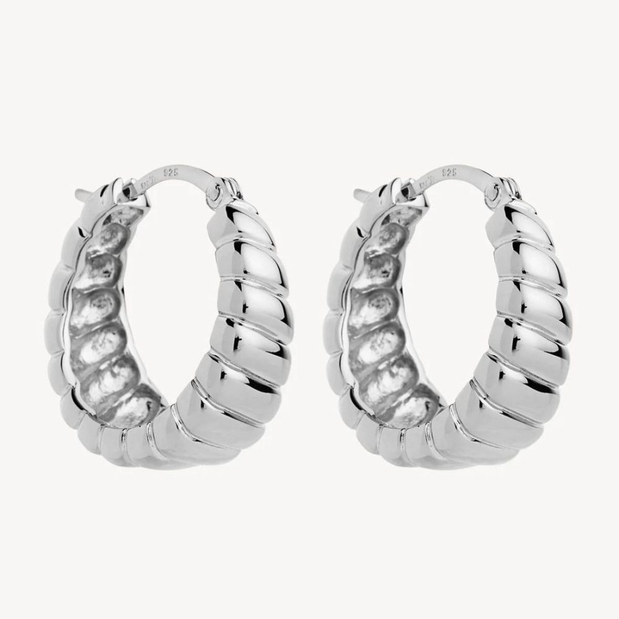 Jewellery NAJO | Thalassa Hoop Earring Silver