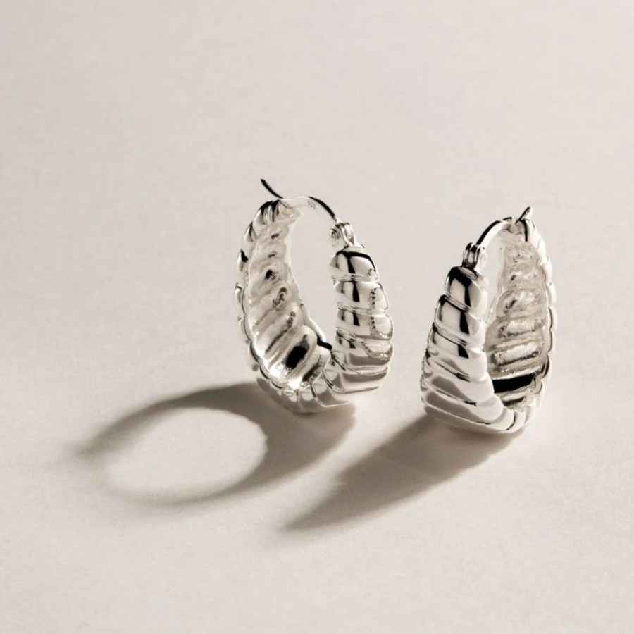 Jewellery NAJO | Thalassa Hoop Earring Silver